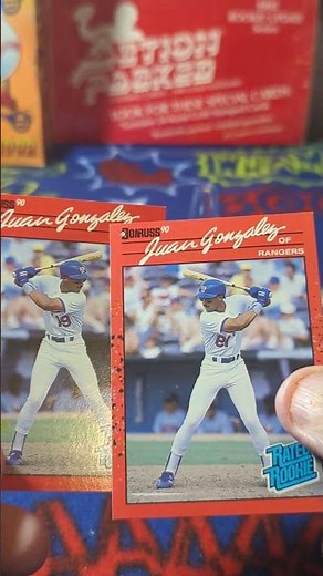 Old Card Shop Inventory: 1990 Donruss Error & Corrected Juan Gonzalez Rookie Cards