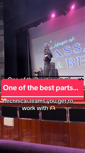 One of the coolest parts about being a guest entertainer headlining a cruise ship is getting to work with the incredible technical teams on board. There’s something so special about those moments when we’ve already run the show together before — and now we’re back, teching again, already knowing how each other works and how everything syncs to make the magic happen. This is one of those moments: a quick run-through of sound and lights for a routine. The crew already knows their magic — we just t