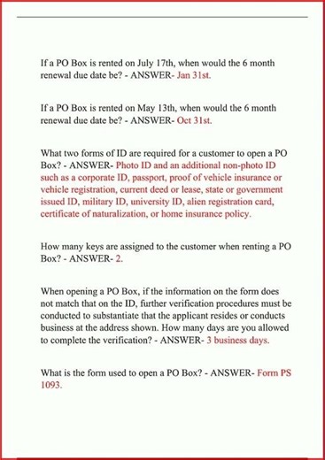 Usps Sales And Services Associate Training Exam Actual Exam 250 Questions And Correct Detailed Ans