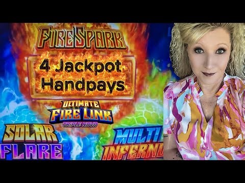 Four Jackpot Handpays in ONE Session Ultimate Fire Link Slots!