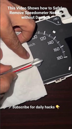 The Secret to Removing Speedometer Needles Without Breaking! 🏎️💨 #diy #shorts