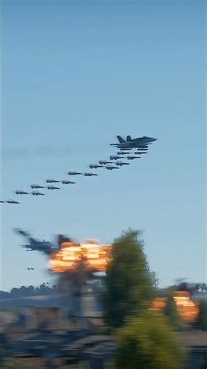 F-18 Hornet Full Payload Deployment!