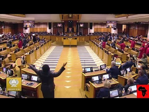 Singing And Dancing In South Africa Parliament
