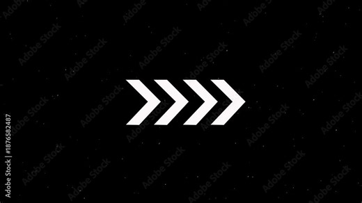 Arrows pointing right symbol animation