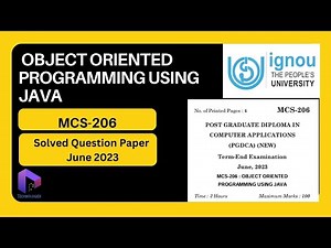 Mcs-206 Solved Question Paper (June 2023 Exam) || DalalTechnologies || WaveArt