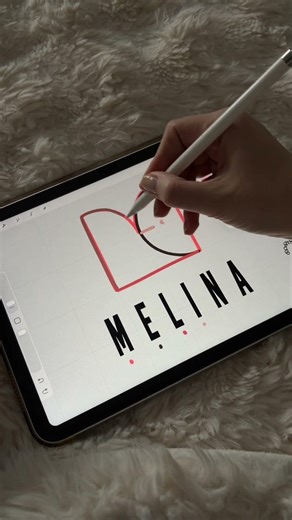 Stylish Melina Name Logo Design Tutorial Procreate Tips and Tattoo Ideas #namelogo #procreate