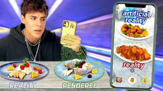 Recreating virtual augmented reality dishes in real life kitchens