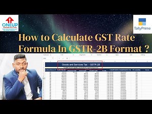 How to Calculate GST Rate Formula In GSTR-2B Format ?