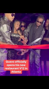 213K views · 1.8K reactions | Quavo officially opens his new restaurant V12 in Atlanta ️ | Hiphopego | Facebook