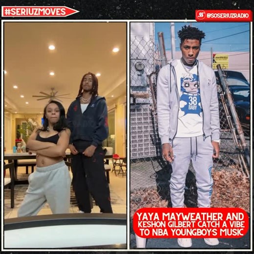 SSZRADIO ©️ on Instagram: "Yaya Mayweather & Keshon Gilbert turn up to NBA Youngboy music 😮‍💨 #yayamayweather #keshongilbert #dancemoves"