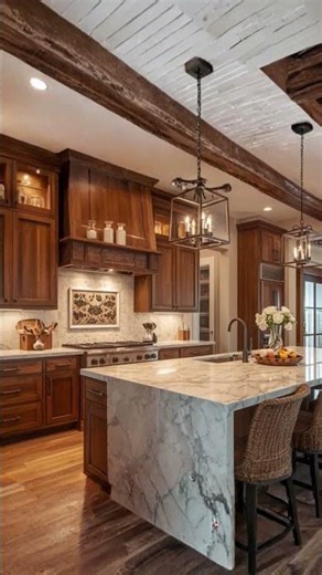 Modern Farmhouse Kitchens That Look Expensive & Cozy ✨ #shortvideo