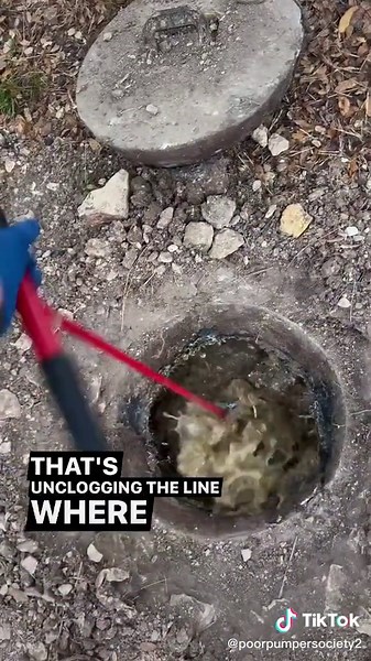 Unclogging a Septic Tank Backup with Septic Tank Sam