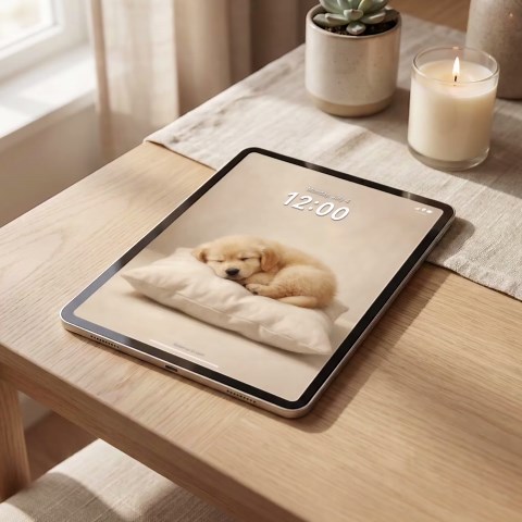 5 Cozy Animal Wallpaper Bundle, Cute Puppy Panda Lion Lamb Deer Wallpapers, Aesthetic Backgrounds iPhone Android Desktop Tablet 4K Download - Etsy