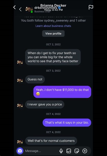 Replying to @Jenny Boom Boom you’re not alone babe!!!! He messages patients daily asking to do their teeth it’s weird! 101 reasons why kenny smiles shouldn’t have a license #fyp #drkennysmiles #drkennysmilescontroversy