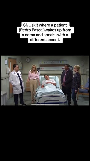Pedro Pascal plays a patient with a funny accent aftwr he wakes up from a coma. “Lets just put a pin in that”😂😂😂 #pedropascal #classic #comedy
