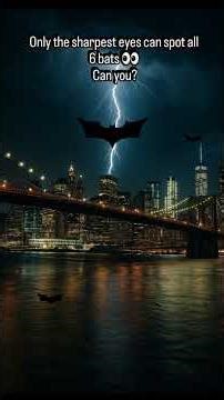 Can You Spot All 6 Bats ? 🦇👀 Impossible Challenge!! #eyestest