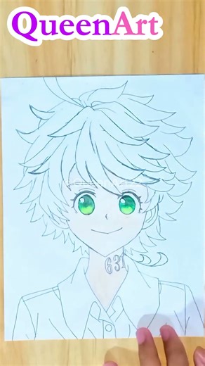 Coloring Emma Part 2 🧡⭐️ || #emma #thepromisedneverland #neverland #anime #art #drawing