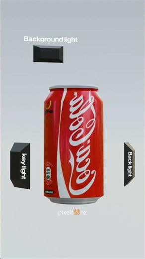 Lights on, pixels awake 💡🎬 | lighting in Blender | Cocacola | #3d #lighting #blender