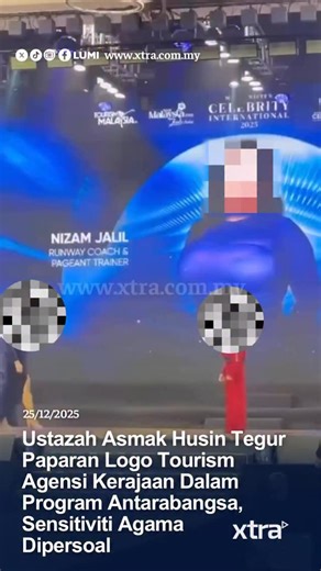 Tular di media sosial satu perkongsian daripada seorang pendakwah, Ustazah Asmak Husin, yang meluahkan rasa kecewa susulan penayangan logo rasmi tourism agensi kerajaan dalam sebuah program antarabangsa yang mengiktiraf golongan songsang. Menurut beliau, walaupun acara berkenaan difahamkan merupakan program swasta dan bertaraf antarabangsa, penggunaan logo tersebut menimbulkan persoalan besar kerana ia boleh ditafsir sebagai bentuk penerimaan atau sokongan rasmi. Isu ini meraih perhatian netizen