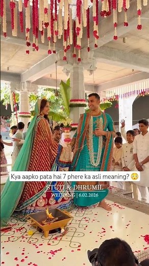 Saat Phere 7 Vows ❤️ | Indian Wedding Ceremony | Rituals & Traditions