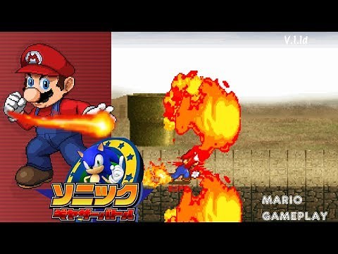 Sonic Gather Battle v1.1d-Mario Gameplay