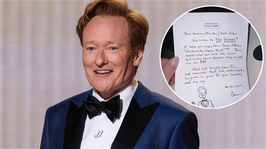 What snacks Conan O'Brien snuck into the Oscars 2026 show for celebrities