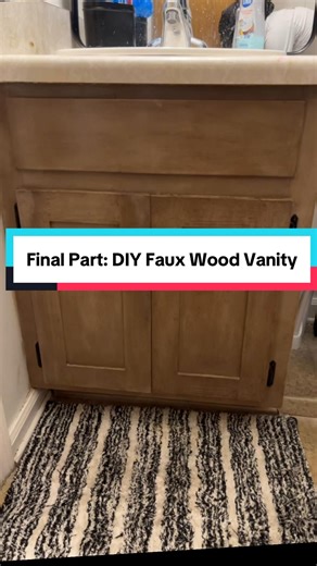 DIY Faux Wood Vanity: Transform Your Bathroom