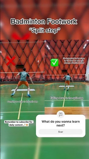 Badminton Footwork tutorial “Split step” #shorts #badminton #badmintonvideo #viral #shortvideo