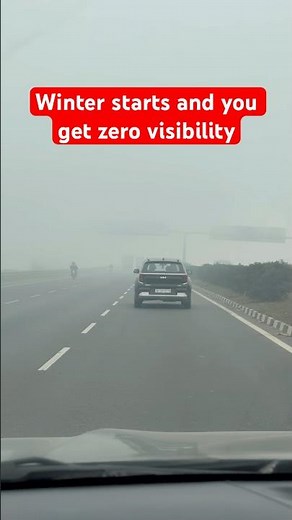 Winter starts and you get zero visibility #visibility #winter