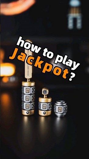 Trying to play this mini slot machine named Lautie Jackpot. #everydaycarry #fidgettoys #edc