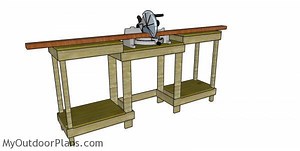 Simple Miter Station - Free DIY Plans | MyOutdoorPlans