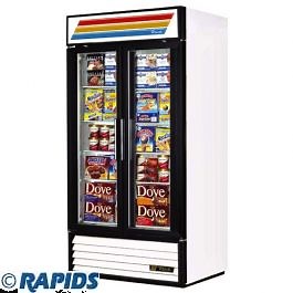 True GDM-35 2 Door Glass Cooler | White