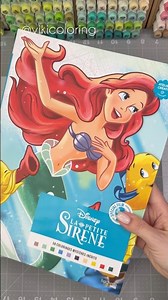 My New Disney Little Mermaid Coloring Book by Hachette ✨ First Look & Review #shorts