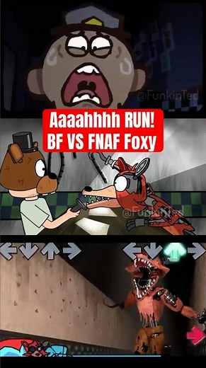 Aaaahhhh Run! Friday Night Funkin BF x FNAF Foxy |Gameplay x Animation #fnf #fnaf #foxy #shortsviral
