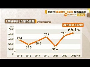 出版社の倒産など昨年62件 2年連続60件超 電子書籍拡大も書店での販売減補えず【知っておきたい！】【グッド！モーニング】(2025年1月24日)