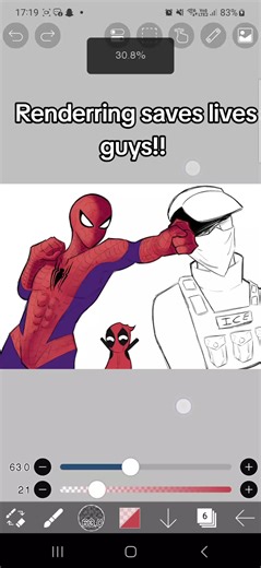 Deadpool Cheering for Spiderman: A Fun Artistic Tribute
