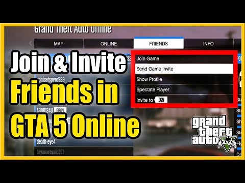 How to Join a Friends Game Session in GTA 5 Online or Invite to Game (Easy Method!)