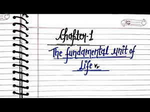 The fundamental unit of life | Class 9th biology chapter 1 | Handwritten notes with pdf | #notes