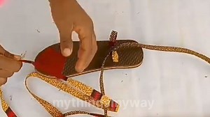 DIY gladiator slippers tutorial // very easy to make #diy #diyprojects #diyshoes | My Things My Way