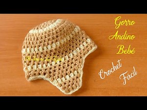 Gorro Andino Bebe a Crochet Tutorial Facil Paso a Paso - Free Crochet Baby Hat