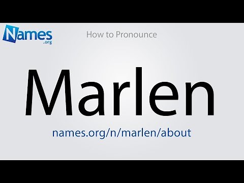 How to Pronounce Marlen