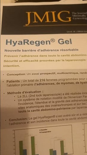 HYAREGEN GEL #gynecology prévention des adhérences post opératoires