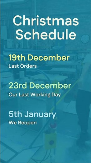Christmas Schedule | Screen Print World