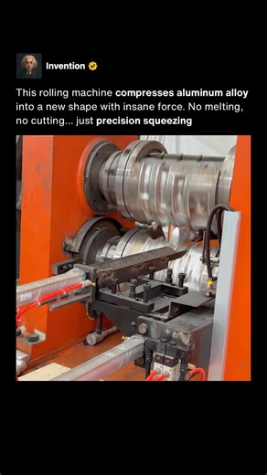 This Machine Squeezes Aluminum Into Shape ⚙️ #shorts