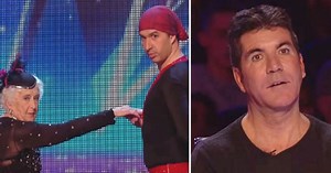 Simon Pounds The Buzzer On Strange Dancer And Her Partner - He Instantly Regrets It