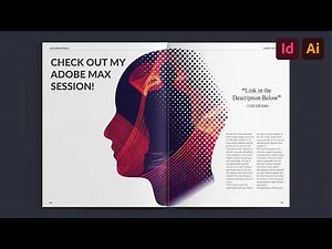 How to make this EASY HALFTONE PATTERN Layout | InDesign Layouts, Episode 21