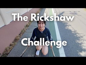 Japanese Girl Tries Pulling a Rickshaw for the First Time!