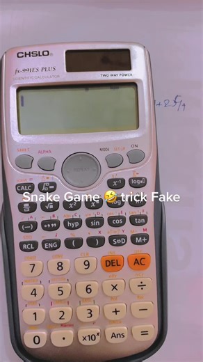 Snake Game Trick on Calculator Fake #tips #trick #hacks #calculator #MaheRamzan #trending