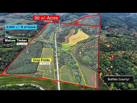 Legendary Deer Hunting Retreat in Buffalo County, Wisconsin | Prime 90-Acre Property