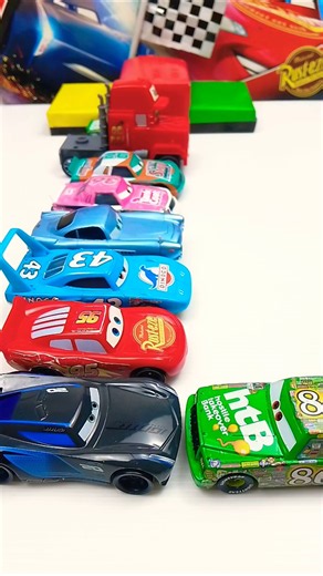 Cars, Chick Hicks Pushed Jackson Storm, Mcqueen, McQueen Cars, Pixar Cars #cute #cars #disneycars
